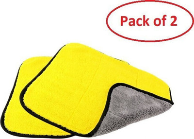 SJK Multi-Purpose Super Absorbent Microfiber cloth for Home MCt30x3.380(PACK OF 4) Wet and Dry Microfiber Cleaning Cloth(4 Units)