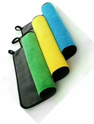 Shreejee Microfiber 600 GSM Hand, Sport, Face, Hair Towel(Pack of 4)