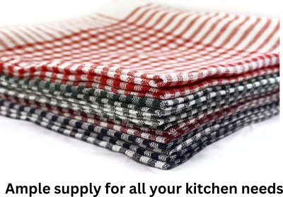 ZXFATIR Kitchen Cloth Towel, Kitchen Napkin, Check Duster Multicolor Cloth Napkins(6 Sheets)