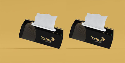 Tshot Tissue Paper Box For Car, Home, Office (Soft) Pack Of 2 White Paper Napkins(2 Sheets)