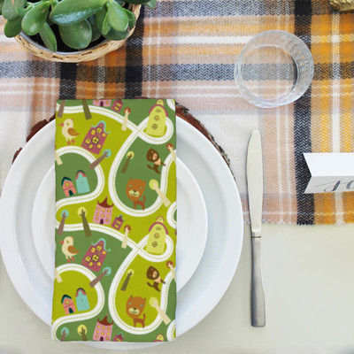 Artzfolio Road Table Napkin 16 x 16 inch (41 x 41 cms); SET OF 6 PCS Multicolor Cloth Napkins(6 Sheets)