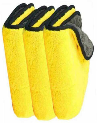 SNAN ICROFIBER CLOTH D38 PO3 1 Yellow Cloth Napkins(3 Sheets)