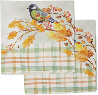 Vargottam Green, Yellow Organic Cotton Table Linen Set(Pack of 6)