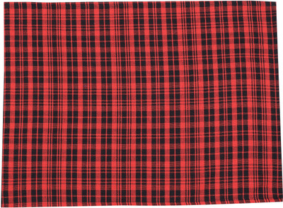 CRAZYWEAVES goodtime TOWEL Red, Black Cloth Napkins(4 Sheets)