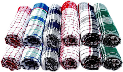 Prodrop Machine washable, perfect for washing and drying dishes, cleaning counter tops Multicolor Cloth Napkins(12 Sheets)