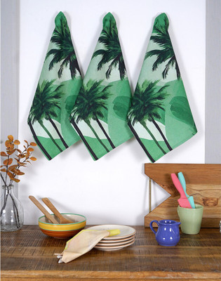 RATAN CART 24HFKT041 Green Cloth Napkins(3 Sheets)