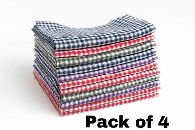 DEEPA ONLINE STORE Kitchen Napkins Multicolour4 Cloth Napkins(4 Sheets)