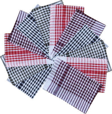 Feather Green KRR-04 Multicolor Cloth Napkins(12 Sheets)