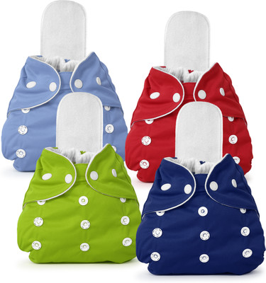 DGARYS Baby Pocket Plain Diapers Reusable Cloth Diapers With Insert Washable pack 4