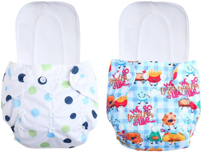 Jaydison Free Size Reusable Cloth Diaper With 2 Dry Feel Absorbent Soaker Pad (3M-3Y)t28