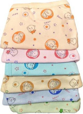 naughty bacha New Born Baby Cotton Hosiery Premium Quality V Shape Nappies, Nadi , Langot Washable Reusable Cotton Diaper Nappy Baby Cozy Wear pack of 6pcs (Multi, 0-6 Months) NP-25