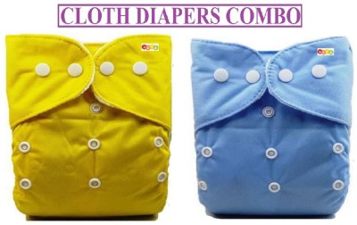 Alya Pack Of 2 Premium Quality Adjustable Waterproof Reusable Cloth Diaper Nappie (Without Insert) For Infants /Toddlers/New Born I Age 0-24 Months