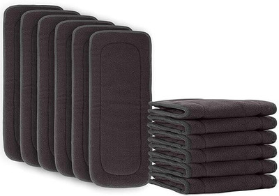 MEEOWMEE 5 Layer bamboo charcoal Inserts Liners Natures Cloth Diaper Liner