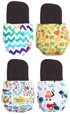 kogar Print Resuable Cloth Button Diaper Reuse Nappy With Insert\Soaker Pad (0-3Y)T21