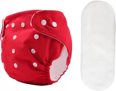 Alura Craft Baby Adjustable Reusable Cloth Diaper & 1 Bamboo Microfiber White Inserts