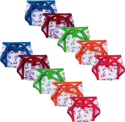 DON CARE New Born Baby Hosiery Cotton Single Layer Nappies Pack Of 10 (0-6Months)