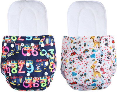 Jaydison Free Size Reusable Cloth Diaper With 2 Dry Feel Absorbent Soaker Pad (3M-3Y)t12