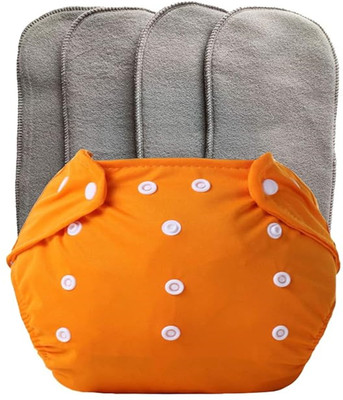 Profecto BABY REUSABLE/WASHABLE 1 CLOTH DIAPER WITH 4 INSERT PADS