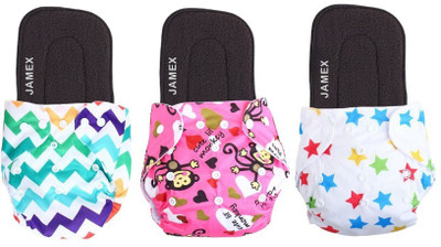 jamex Soft Cloth Diaper with Insert Pad for Baby – Reusable, Adjustable & Eco-Friendly