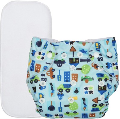 InEffable Baby Cloth Diaper Adjustable Reusable Washable Printed Button Diaper for Babies