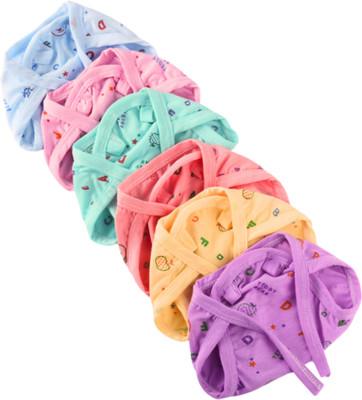 Noniu Cotton Nappies for new born baby 6 Pack Langot Washable Nappies, Multicolour