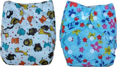 Smoky New Print Reusable, Washable Cloth Diapers With Insert Pad 0-36 Months Baby