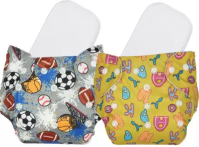 texla New Print Cloth Button Diaper Reuse Nappy Baby Pants With Insert For (0 -3Y)H1Te