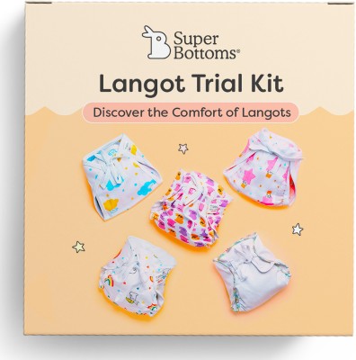 Superbottoms Langot Trial Kit with 5 Premium Best Langot l New Born Baby Langots for 0–6m