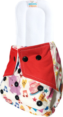 MOM'S PRIDE Freesize Adjustable, Washable and Reusable cloth diaper (with microfiber insert)