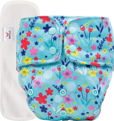 MYLO Baby Leak-Proof Baby Cloth Diaper | Reusable, Washable & Adjustable, 3M-3Y