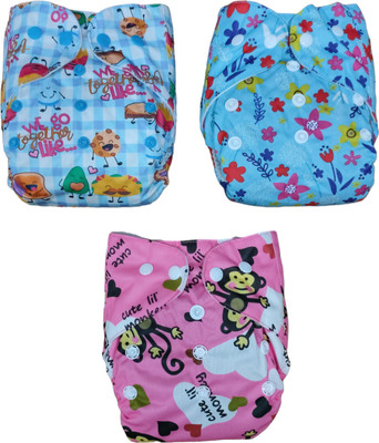 Smoky New Print Reusable, Washable Cloth Diapers With Insert Pad 0-36 Months Baby