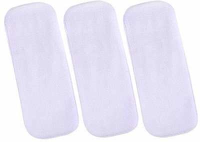 WAHHSON High Quality 5 Layer Cotton Microfiber Insert Liner Reusable Washable Cotton Diaper Nappy Inserts for Baby Cloth Diapers , (S - M) - Pack Of 3