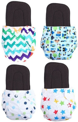 texla Print Resuable Cloth Button Diaper Reuse Nappy With Insert\Sokar Pad (0-3Y)T18Te
