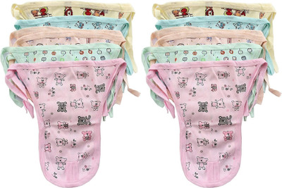 Jainam Traders Cotton Cloth U Shape Nappy/Langot for New Born Baby (0-6 Months) Pack of 10