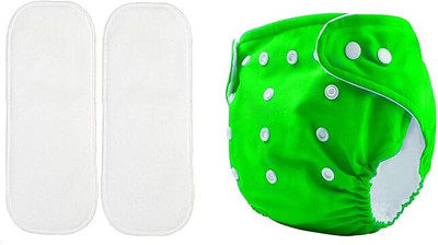 BADAL KIDZ Baby Reusable 1 Cloth Diaper With 2 Insert Pad| Adjustable Pocket Diaper