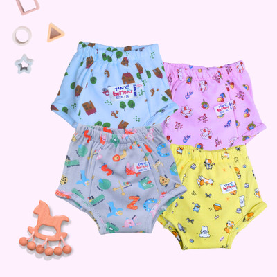 Momkins Padded Underwear Pack of-4 Potty Training Pants for Babies 12-18 Months