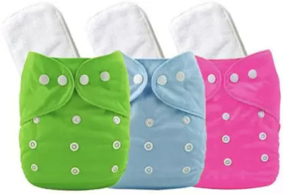 jamex Reusable Diaper Reuse Nappy Cloth Diaper & White Insert 5 Layer (0-24 m) jmes159