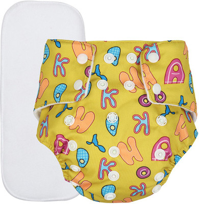 InEffable Baby Cloth Diaper Adjustable Reusable Washable Printed Button Diaper for Babies