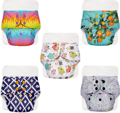 Superbottoms BASIC Reusable Cloth Diaper for babies 0-3Y with dry feel pad/insert - Assorted