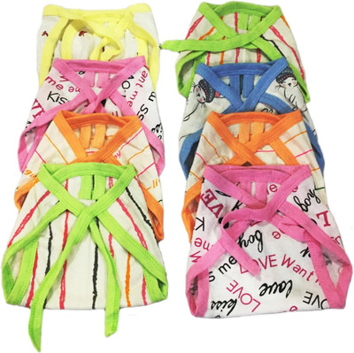 Chinmay Kids Cotton Diapers/Langot Washable and Reusable Nappies (0-6 Months) (Pack of 8)