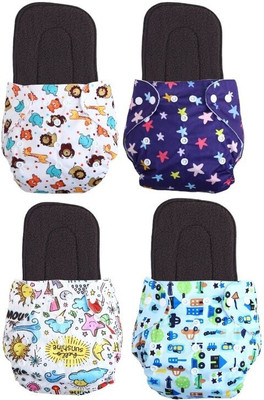 texla Print Resuable Cloth Button Diaper Reuse Nappy With Insert\Soker Pad (0-3Y)T3Tex