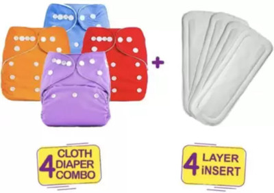 jamex Baby Reusable Cloth diapers + Insert Pad, Adjustable, 3M\3YR