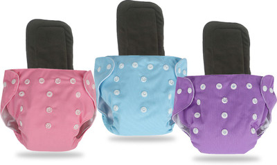 InEffable Baby Reusable Cloth Diaper Nappies With Layered Microfiber Insert Pad