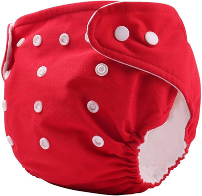 vsol Baby Cloth Diapers and Inserts/washable & reusable Diaper (Pack of 1)RED