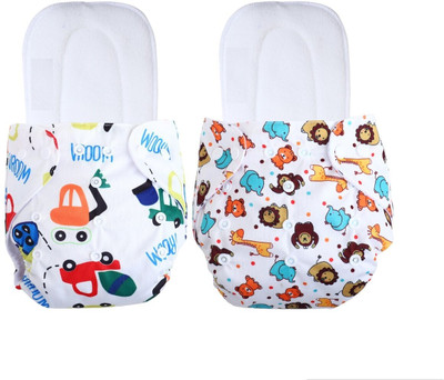 Jaydison Free Size Reusable Cloth Diaper With 2 Dry Feel Absorbent Soaker Pad (3M-3Y)ta3