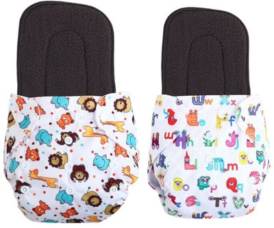 Jaydison Free Size Reusable Cloth Diaper With 2 Dry Feel Absorbent Soaker Pad (3M-3Y)tb25