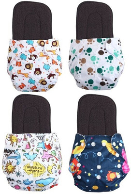 texla Print Reusable Cloth Button Diaper Reuse Nappy With Insert\Soker Pad (0-3Y)T2Tex
