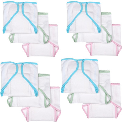 MODERN HEADOS Daily Use Reusable Cotton Diaper Pack of 12