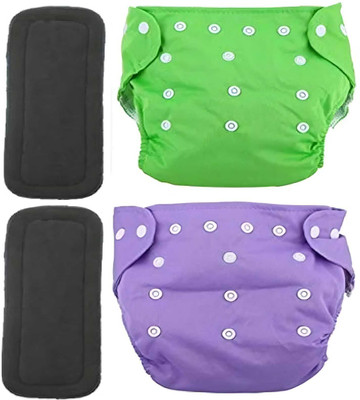 BADAL KIDZ Baby Reusable/Washable 3 Cloth Diaper With 3 Insert Pads