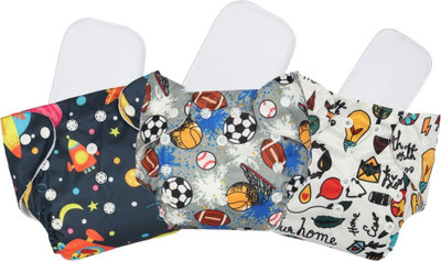 Chinmay Kids Cloth Diaper- Cute Prints, Freesize, Reusable, Washable, Adjustable Snap Buttons Cloth Diaper For Babies (0-36 Months Newborn) With Wet-Free Insert Pads/ Leak Proof & Dry Feel (Pack of 3) Chinmay Kids Cloth Diaper- Cute Prints, Freesize, Reusable, Washable, Adjustable Snap Buttons Cloth Diaper For Babies (0-36 Months Newborn) With Wet-Free Insert Pads/ Leak Proof & Dry Feel (Pack of 3)